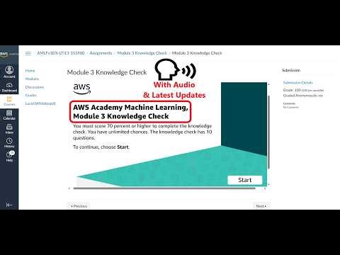 Module 3 Knowledge Check | Implementing a Machine Learning pipeline with Amazon SageMaker | AWS