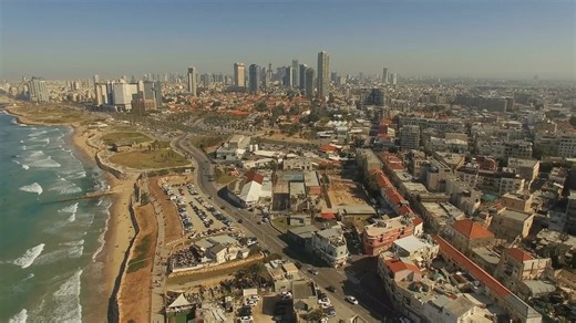 Drone Tour of Tel Aviv: From Historic Jaffa Seafront to Skyscrapers