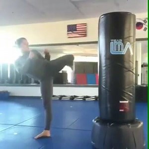 Controled bag speed kicking | Taekwondo News