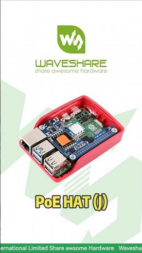 PoE HAT (J),5V/5A High-Power Output,IEEE 802.3af/at Compliant,Fits Raspberry Pi 5 Official Case#poe