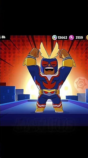 Seu nome baseado em uma SKIN no Brawl stars, tema MY HERO ACADEMIA #brawlstars #shorts
