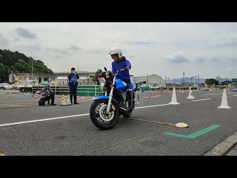 バイク 遅乗り競技 月の輪DS指導員U氏のデモ 60秒越え 凄すぎ 安全運転 低速バランス