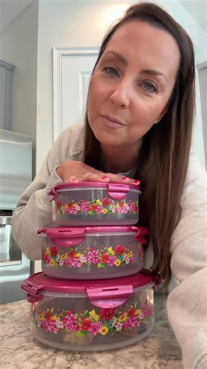 Locknlock just released the prettiest floral containers 🤩 practical AND beautiful #containers #foodstorage #kitchenorganization #kitchengadgets