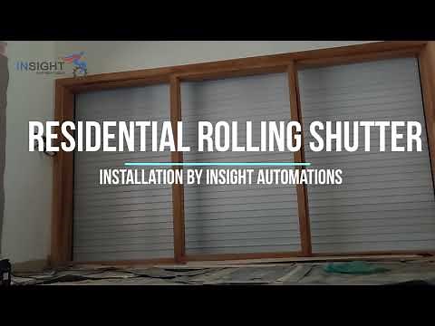 Premium Safety Rolling Shutter Installation in Patio Doors- Kaymkulam, Kerala #insightautomations