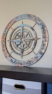 Nautical Star Coordinates Home Sign | Custom Compass Sign | Patina Nautical Sign | Metal Compass Decor - Etsy