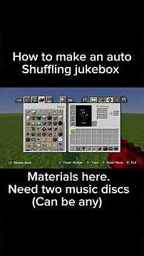 How to make an auto shuffling jukebox. MC bedrock. #minecraft #mcbedrock #redstone
