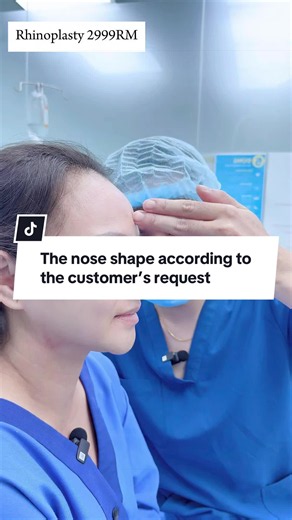 The nose shape according to the customer’s request. #comesticsurgery #fyp #rhinoplasty #dryangkim #kualalumpur