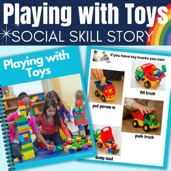 Play Skills Social Story Learning Play with Toys Preschool Autism Social Skills