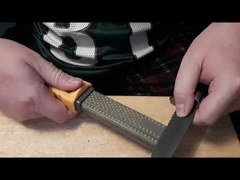 how to sharpen a knife/Smith's diamond stone review