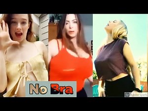 NO BRA TIKTOK DANCE CHALLENGE | Tiktok Viral Videos | NO BRA CHALLENGE JUMPS | Fun TV