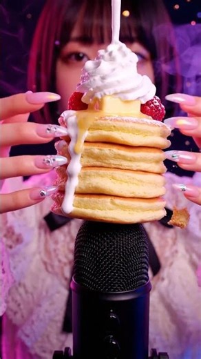ASMR Nails AI – Dreamy Soufflé Pancake Tower & Long Nail Sounds | Sleep
