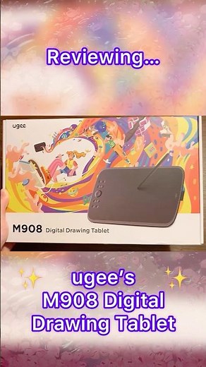 ‪@ugee_official‬ M908 Drawing Tablet review 💕 #ugee #ugeetablet #ugeem908