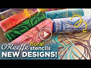 NEW STENCIL designs inspired by Georgia O'Keeffe!–Tutorial Tidbits