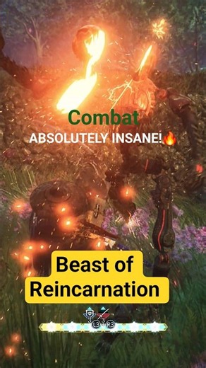 This Combat Is ABSOLUTELY INSANE! 🔥 | Beast of Reincarnation #shorts #gaming