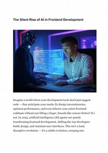 How AI Agents Are Quietly Transforming Frontend Development The Future Is Here - SlideServe