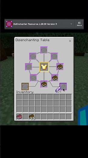 Cool Add-ons for Minecraft bedrock/PE part.5 | disenchanter #minecraft #addon #fyp #shorts