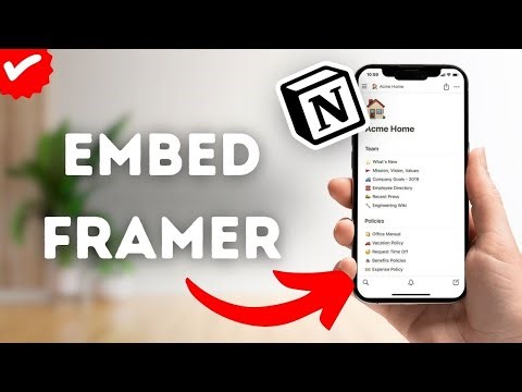 How To Embed Framer Link On Notion?