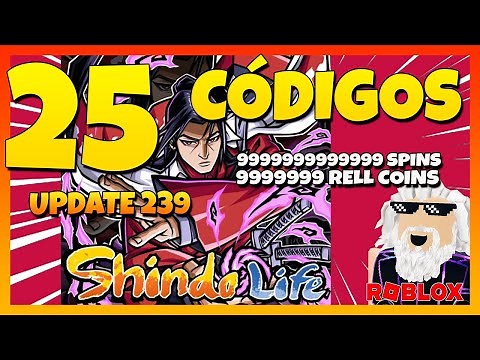 25 NUEVOS CÓDIGOS✅ TODOS los CÓDIGOS de⚡SHINDO LIFE⚡Roblox 2024⚡Update 239⚡Códigos de Shinobi Life 2