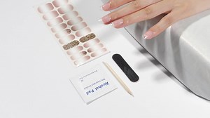 Light Gel Nail Wraps Home Diy Nail Salon Nail Wraps