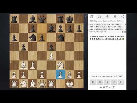 Ruy Lopez (Spanish Opening) - Chess Lesson 2 - Chigorin Defense