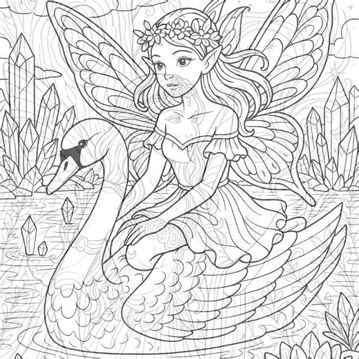 100 Printable Fairy Coloring Pages PDF Cute Magical Fairies Coloring Book Adult and Kids Printable Digital Download Instant PDF - Etsy