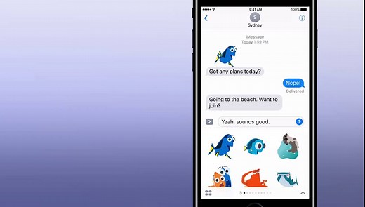 30K views · 419 reactions | Just keep swimming with Finding Dory's sticker pack! apple.co/FindingDoryStickers | App Store | Facebook