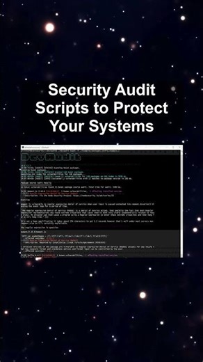 Security Audit Scripts to Protect Your Systems #ai #artificialintelligence #machinelearning #aiagent