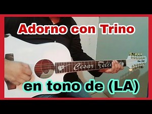 Adorno con trino en tono de (LA) en GUITARRA fácil | Estio Campirano
