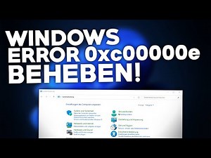 Windows: Error/Fehler 0xc00000e BEHEBEN! | Problemlösung | Deutsch | 2024