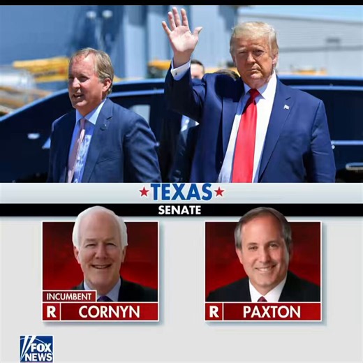 🚨 BREAKING: Trump-endorsed Ken Paxton just SURGED to a near DOUBLE-DIGIT LEAD over Sen. John Cornyn in Tuesday’s U.S. Senate primary🔴 Paxton: 52.7% (+9.3)🔴 Cornyn: 43.4%Storm the polls tomorrow, MAGA! All gas no brakes to the finish 🔥@QuantusInsights | 5/21-23 | N=1,018LV