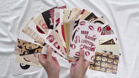 97 Decor Downtown Girl Room Decor - Downtown Girl Posters for Room Aesthetic Y2k, Retro Red Room Decor Y2k Bedroom Decorations, Mini Red Posters Coquette Wall Collage Kit for Teen College Dorm (4x6)