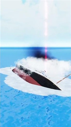 Titanic Sinks By Ship Collision #britishship #roblox #tinysailorsworld #titanic #raisethetitanic