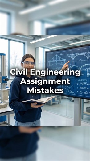 UK Assignment Writing Services | Essays & Dissertations on Instagram: "🎥 Civil Engineering Students in UK — Avoid These Assignment Mistakes! Small calculation errors, wrong referencing, and weak technical explanation can cost you big marks in UK universities. Don’t let simple mistakes affect your grades. ✅ Improve report structure ✅ Fix calculation presentation ✅ Follow UK academic standards ✅ Submit with confidence 📩 Get academic guidance & improve your civil engineering assignments today. UK