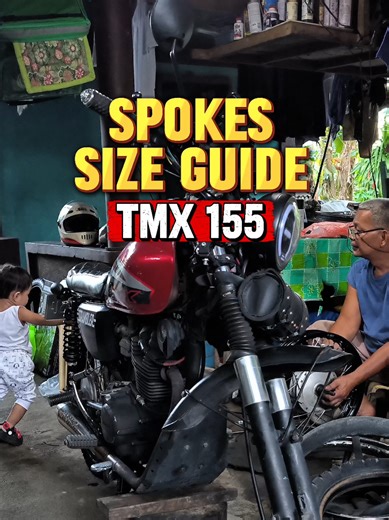 Guía de tamaño de radios para Honda TMX 155