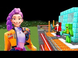 Rumi Kpop Demon Hunter vs Security House in Minecraft ! JJ and Mikey Maizen