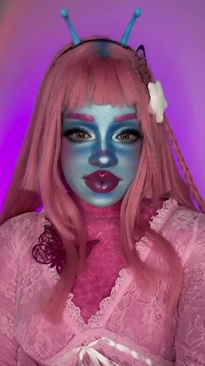 Blue Alien Makeup Tutorial Easy Steps