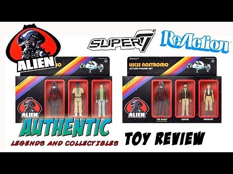 Alien ReAction USCSS Nostromo action figure sets 2 and 3 Super 7 Toy Review