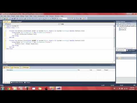 Visual Basic How to Read/Write to and from files