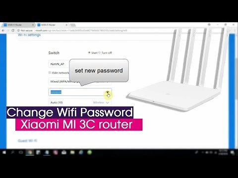 How to Change WiFi Password - Xiaomi MI 3C router | NETVN