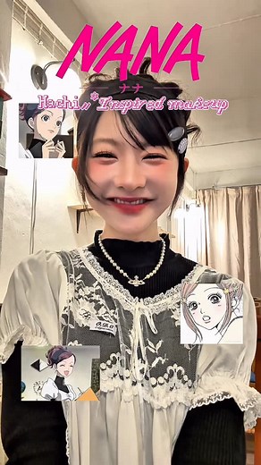 Leegade ✴︎ on Instagram: "NANA inspired makeup ୧ ‧₊˚ 🍓 ⋅ ☆ Hachi look w/ @timephoriath #timephoria #nana #nanahachi #hachi #nanakomatsu #nanaanime #anime #hachimakeup"