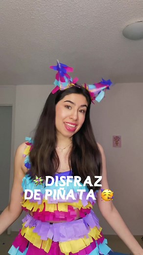 Disfraz de piñata 👻🪅#diydisfraz #halloweendiy #tiktokhalloween #diafrazdeultimahora #disfraz2022