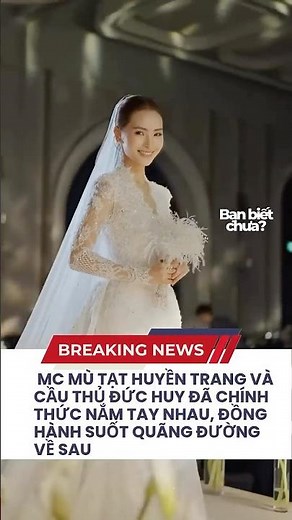 MC Mu Tat Huyen Trang and footballer Duc Huy have officially joined hands, pledging to be togethe...