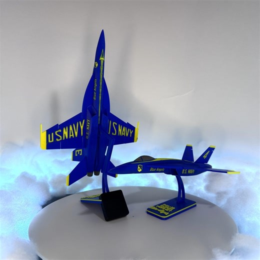 F/A-18 Super Hornet "blue Angel" – 3D Printed Model Airshow Performer - Etsy