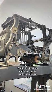Historic Dobby Loom at Whitchurch Silk Mill