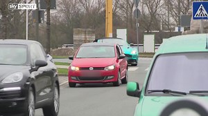 Aubameyang flitzt zum Training