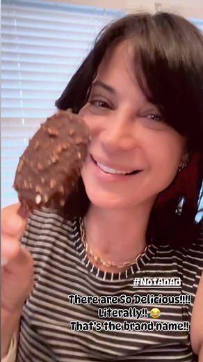 This is NOT an ad!! I just realized I had never shared my little secret with you! I have one almost every night!! It’s the best treat after a long day…. They taste so good. And they’re so healthy!! And tiny! 190 calories. And 12 grams of healthy sugar. Organic. Non-dairy. Just delicious. Well… why they call them @so_delicious !! 🥰❤️ | Catherine Bell