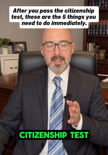 After you pass the citizenship test, these are the 5 things you need to do immediately#USCItizenship #Greencard #Naturalization #USPassport