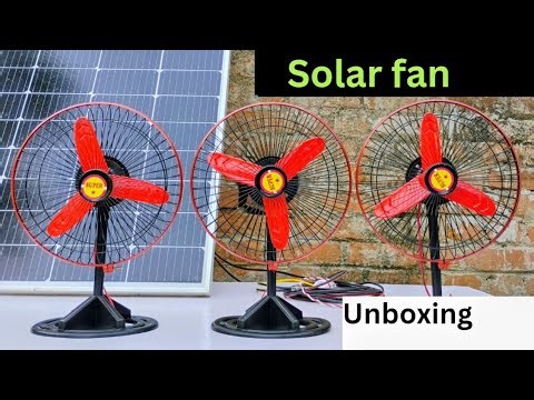 12 Volte DC Fan Unboxing Review And Testing | Running 12 Volte Fan With Big Solar Panel |