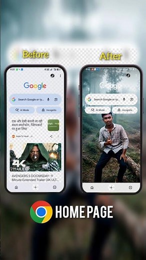 Chrome Ke Home Page mein Photo Kaise Lagaye❓| Google Chrome Satting