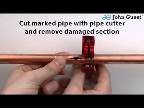 How to Repair a Burst Pipe with a Slip Connector | John Guest